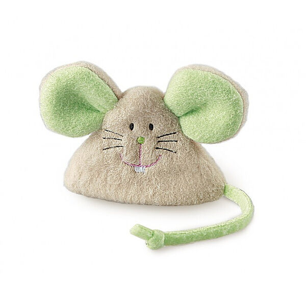 Игрушка GiGwi Catch&Scratch Мышка с кошачьей мятой треугольная для кошек 8 см