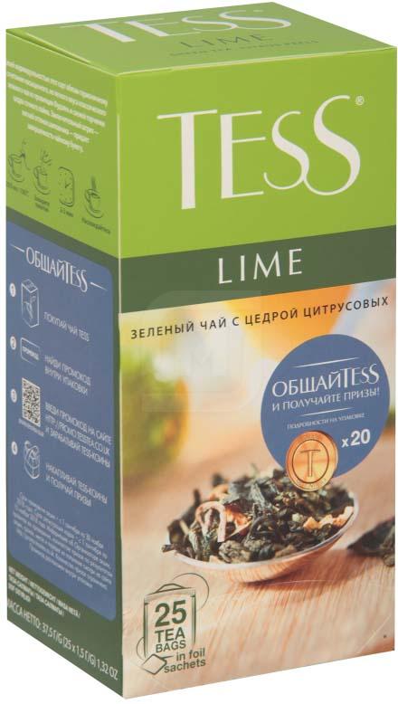 

Чай зеленый Tess Lime 25 пак