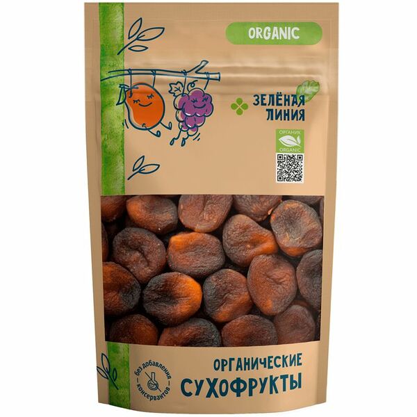 Абрикосы сушеные без косточки Зелёная Линия, 150г