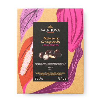 

Драже Valrhona Ассорти из фундука и миндаля в молочном и горьком шоколаде, 250г Франция