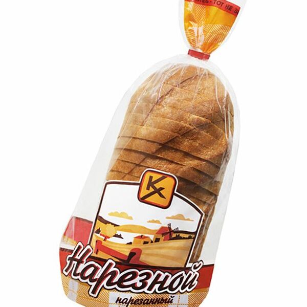 Батон Клинский ХК нарезной в нарезке высший сорт, 380г