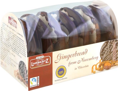 

Пряники на вафле Henry Lambertz глазированные темным шоколадом 200 г