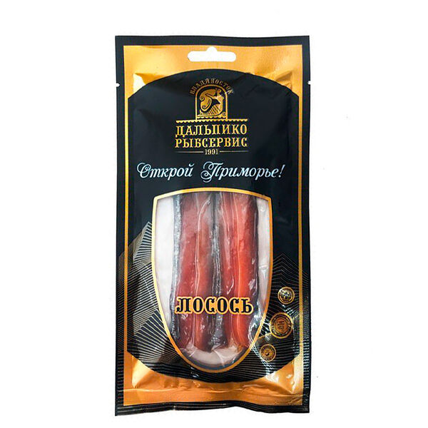 Дикий лосось горбуша вяленая, палочки, Дальпико-Рыбсервис