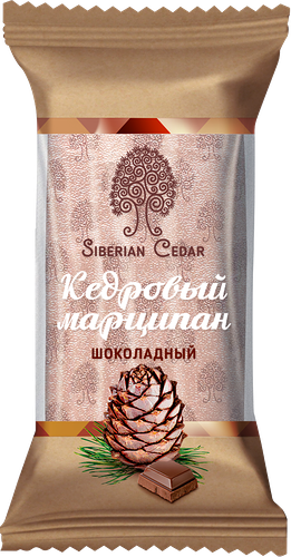 Батончик СИБИРСКИЙ КЕДР Кедровый марципан шоколадный, 40г
