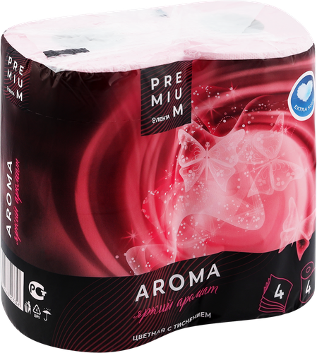 

Бумага туалетная Лента Premium Ароматерапия 4-слоя 4 шт