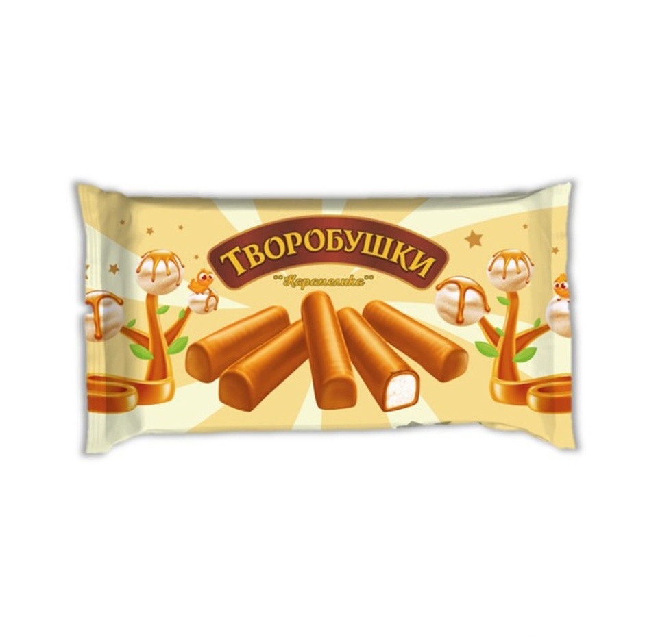 

Сырок творожный глазированный «Карамелика» 21%, «Творобушки», 150 г, Россия, БЗМЖ