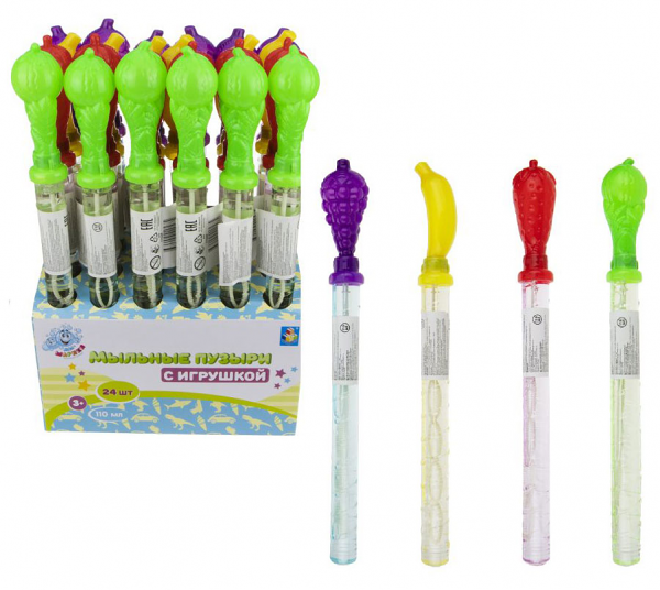 Мыльные пузыри 1Toy Мы-шарики! фрукты в ассортименте