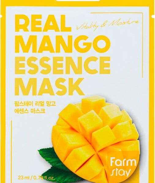 Маска для лица FarmStay тканевая с экстрактом манго 23мл