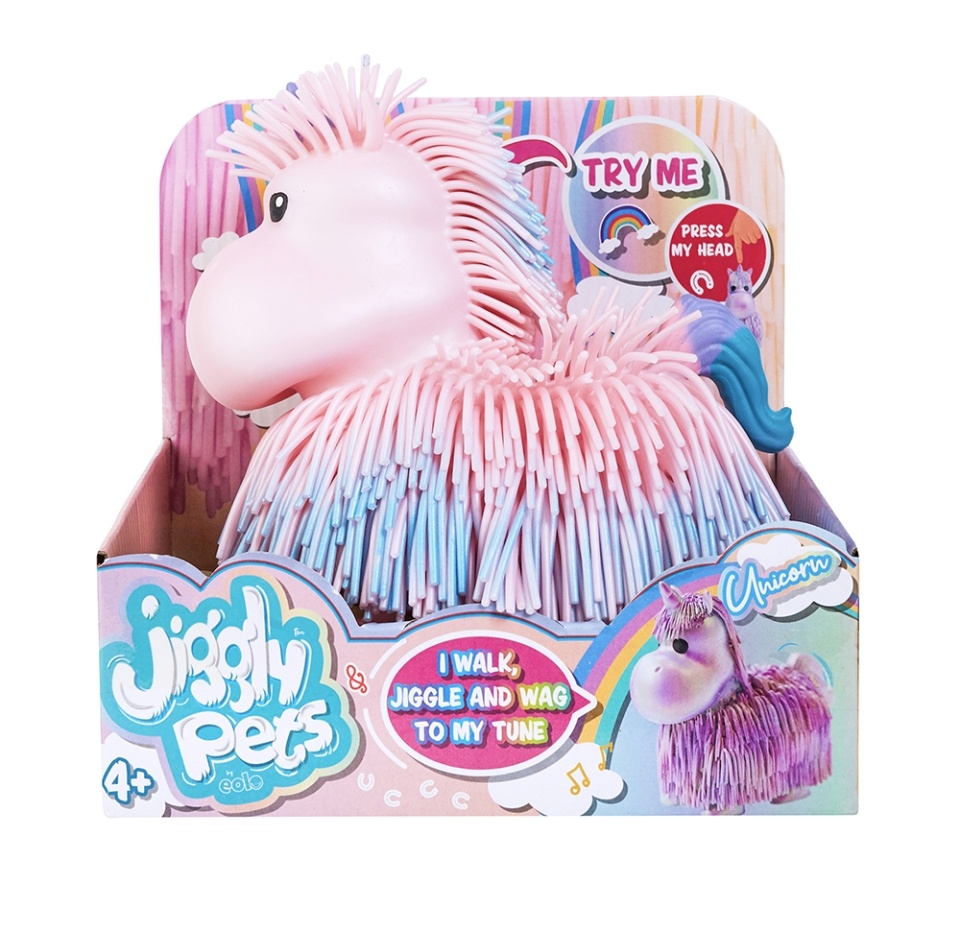 

Игрушка интерактивная «Единорожка» розовый перламутр, Jiggly Pets, 1 шт., Китай
