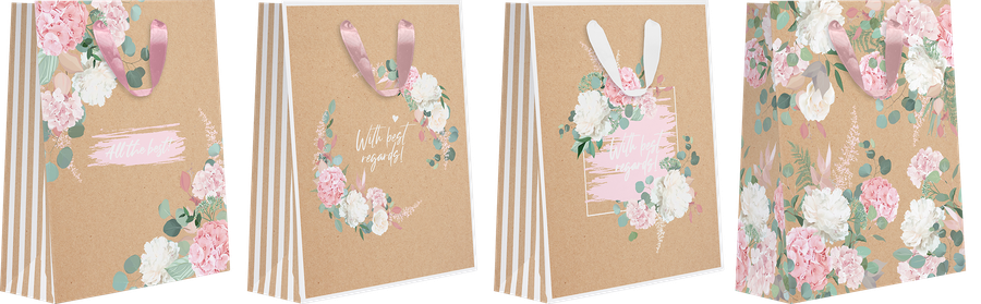 

Пакет подарочный Spring Крафт 23х18х10см, 1шт, в ассортименте