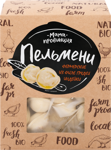 

Пельмени МАМА ПРОВИНЦИЯ с филе грудки индейки, 600г