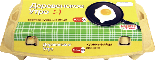 

Яйцо куриное Саратов Птица Деревенское утро С0 10 шт