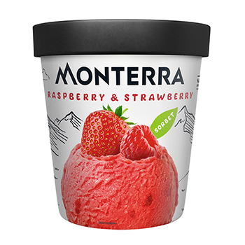 

Сорбет Monterra малина, клубника 306 г