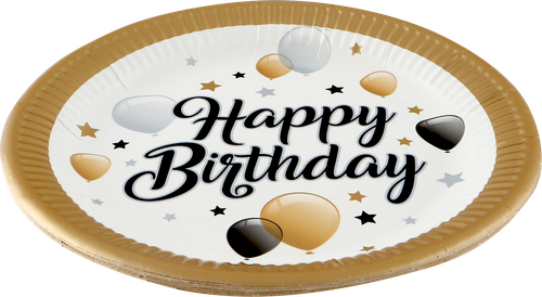 

Тарелки одноразовые PROCOS Milestone d=23см бумажные, большие Арт. 88861, 8шт