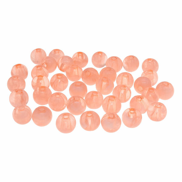 Бусины полупрозрачные 2008 пластик, 8мм, 20гр (70+/-4шт) Astra&Craft(006 персиковый)