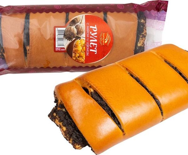 Рулет Черемушки Майский с маком и изюмом 300г