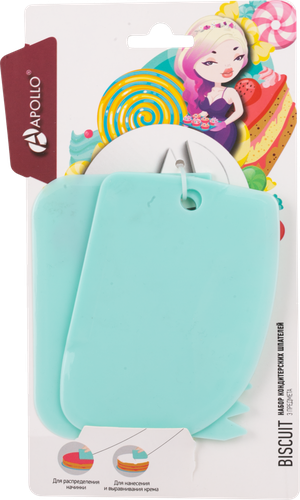 

Набор кондитерских шпателей APOLLO Biscuit, 3 шт., в ассортименте