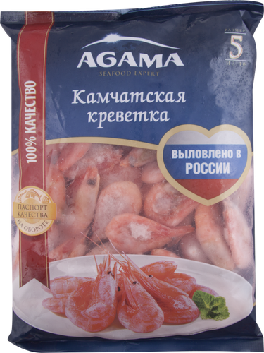 

Креветки Agama Камчатские варено-мороженые 800 г