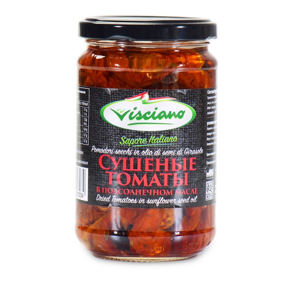 

Томаты сушеные Visciano в подсолнечном масле 314 мл