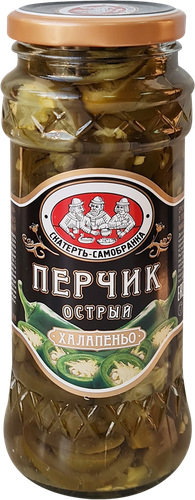 

Перчик халапеньо Скатерть-Самобранка острый 370 мл
