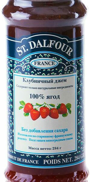 Джем St. Dalfour клубничный, 284г