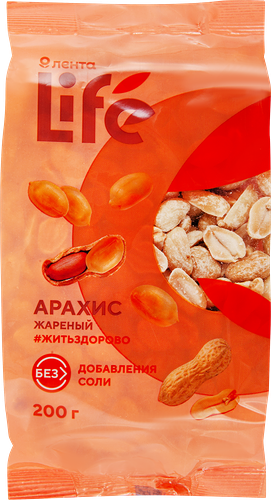 Арахис Лента Life жареный без соли