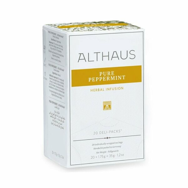 Чай травяной Althaus Pure Peppermint пакетированный 20 х1.75 г, Германия
