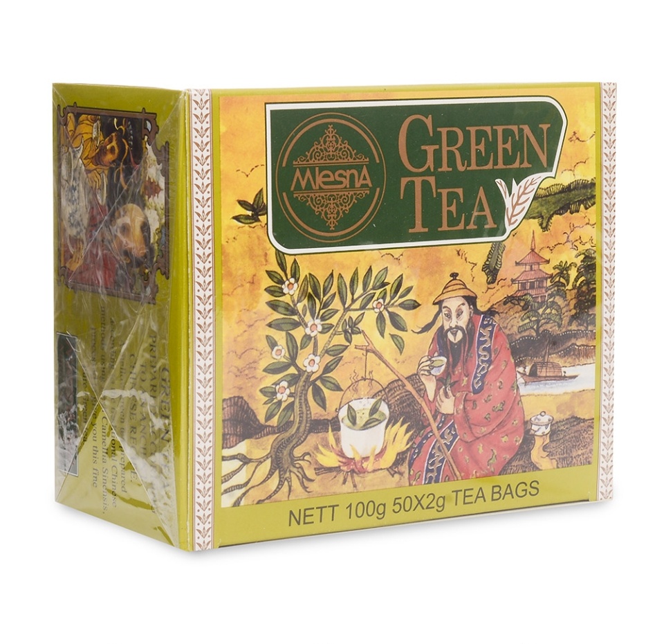 

Чай зеленый Mlesna Green Tea, 50 пак*2г Шри-Ланка