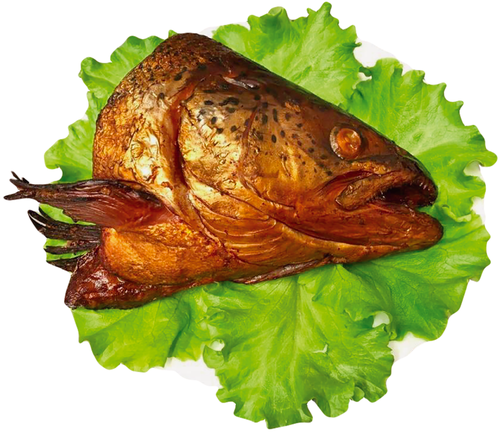 

Головы Лента Fresh рыб лососевых пород горячего копчения, вес до 1 кг