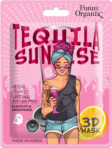 

Маска тканевая для лица Funny Organix Tequila Sunrise c лифтинг-эффектом