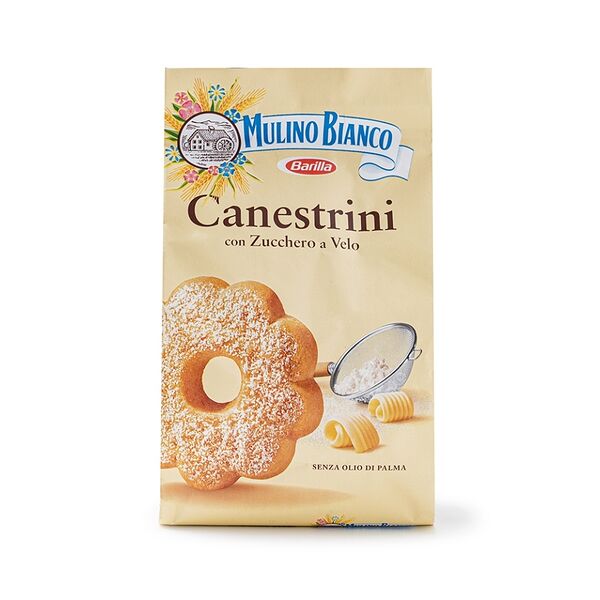 Печенье Mulino Bianco Canestrini сдобное с сахарной пудрой 200 г