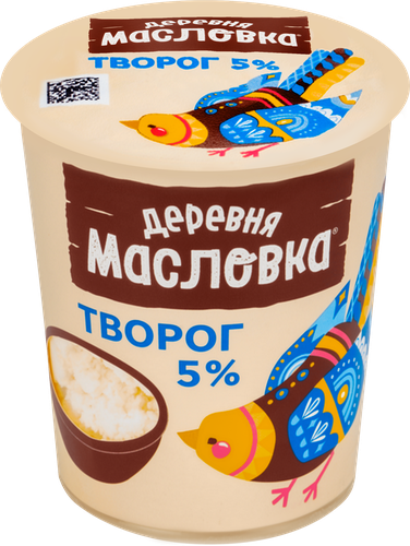 

Творог ДЕРЕВНЯ МАСЛОВКА 5%, без змж, 280г