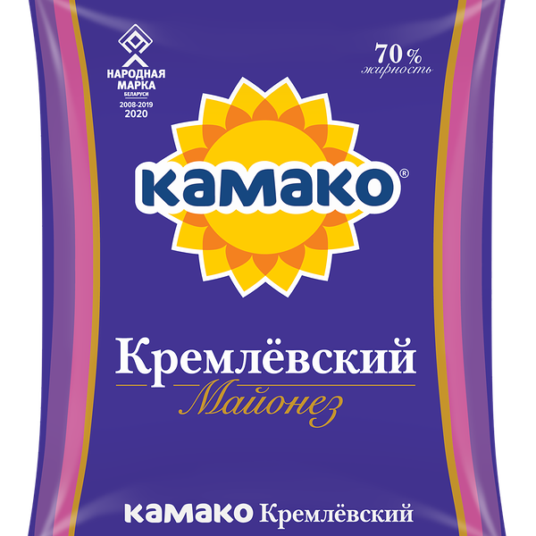 Майонез Кремлевский жир. 70% 400гр. пакет КАМАКО