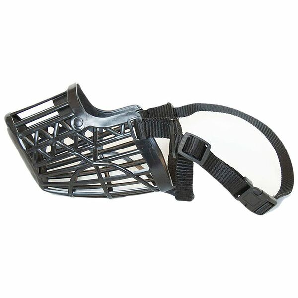 Намордник для собак ДАРЭЛЛ ZooM №5 черный пластиковый Ротвейлер, 26см