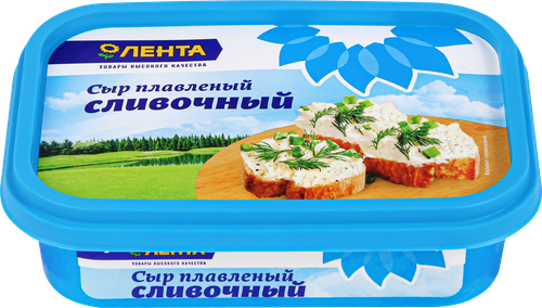 

Сыр плавленый Лента сливочный 50% без змж, 200 г