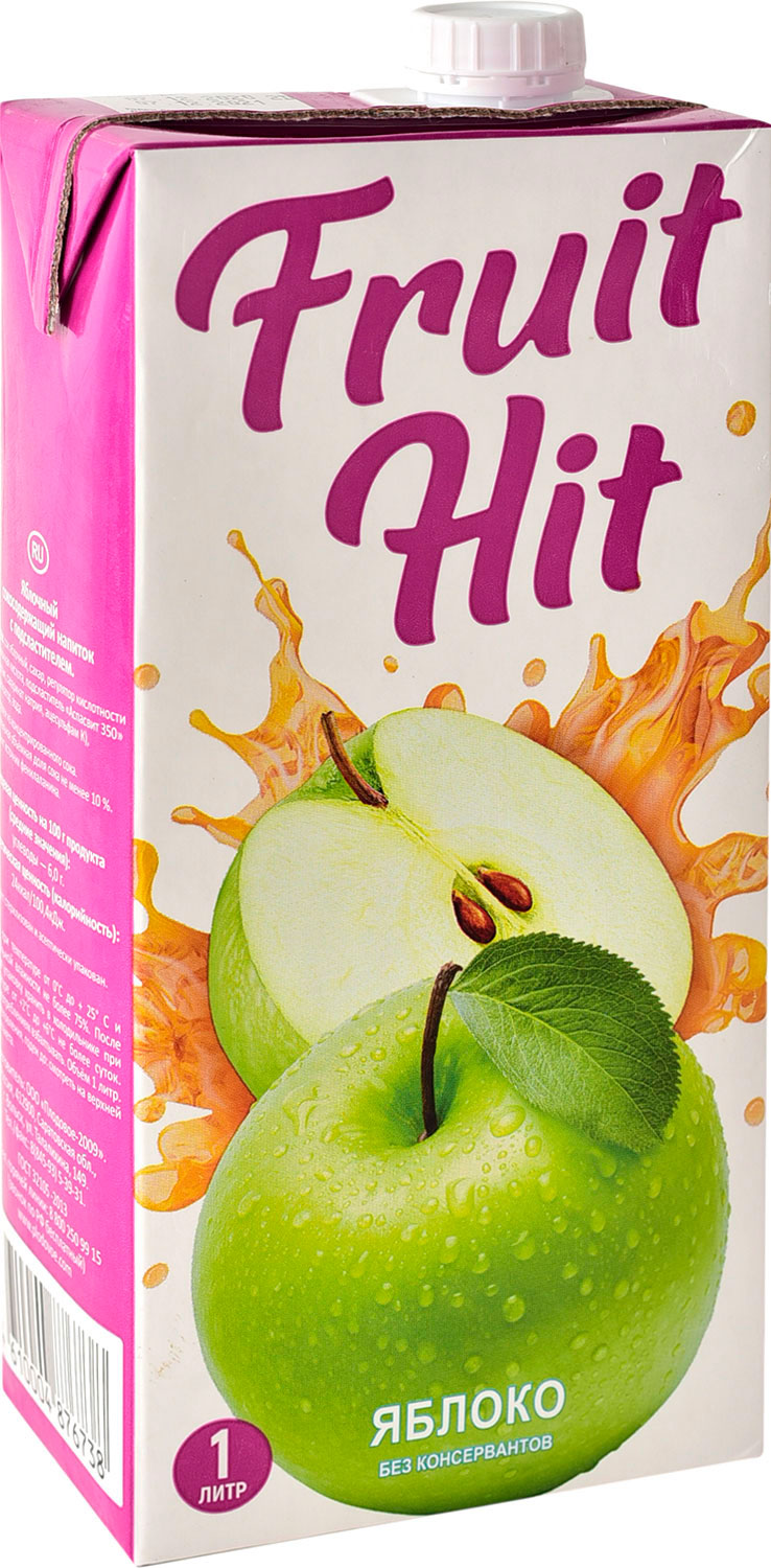 

Нектар Fruit Hit яблочный 1л