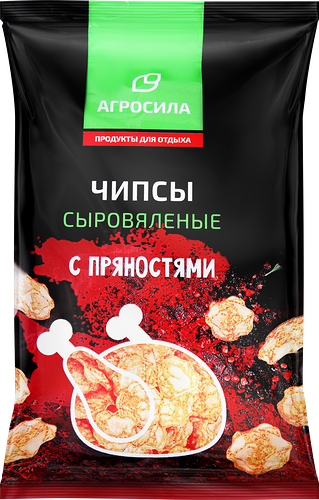 Чипсы сыровяленые АГРОСИЛА с пряностями, 1-й сорт, 25г