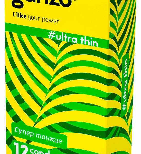 Презервативы супер тонкие 12 шт ТМ Ganzo (Ганзо)