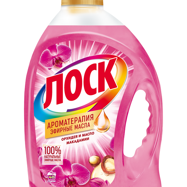 Средство для стирки жидкое Losk Ароматерапия Орхидея и масло макадамии