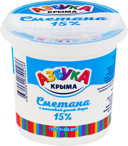 

Сметана Азбука Крыма 15% 350 г