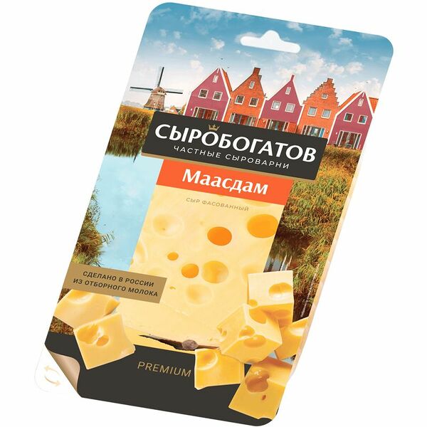 Сыр Сыробогатов Маасдам 45% 125 г