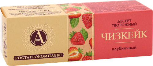 

Десерт творожный А. Ростагрокомплекс клубничный Чизкейк 15% 40 г