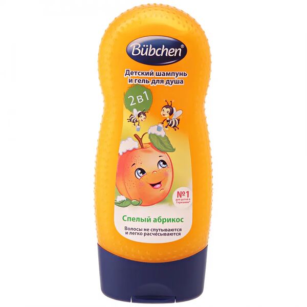 Шампунь детский Bubchen Спелый абрикос для мытья волос и тела