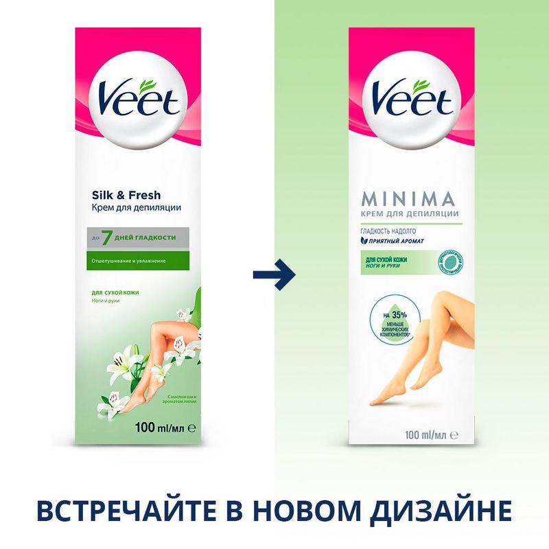 

Крем для депиляции Veet Minima для сухой кожи 100 мл