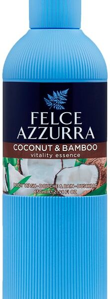 Гель для ванны и душа Felce Azzurra Живительный аромат Кокос и Бамбук 650мл