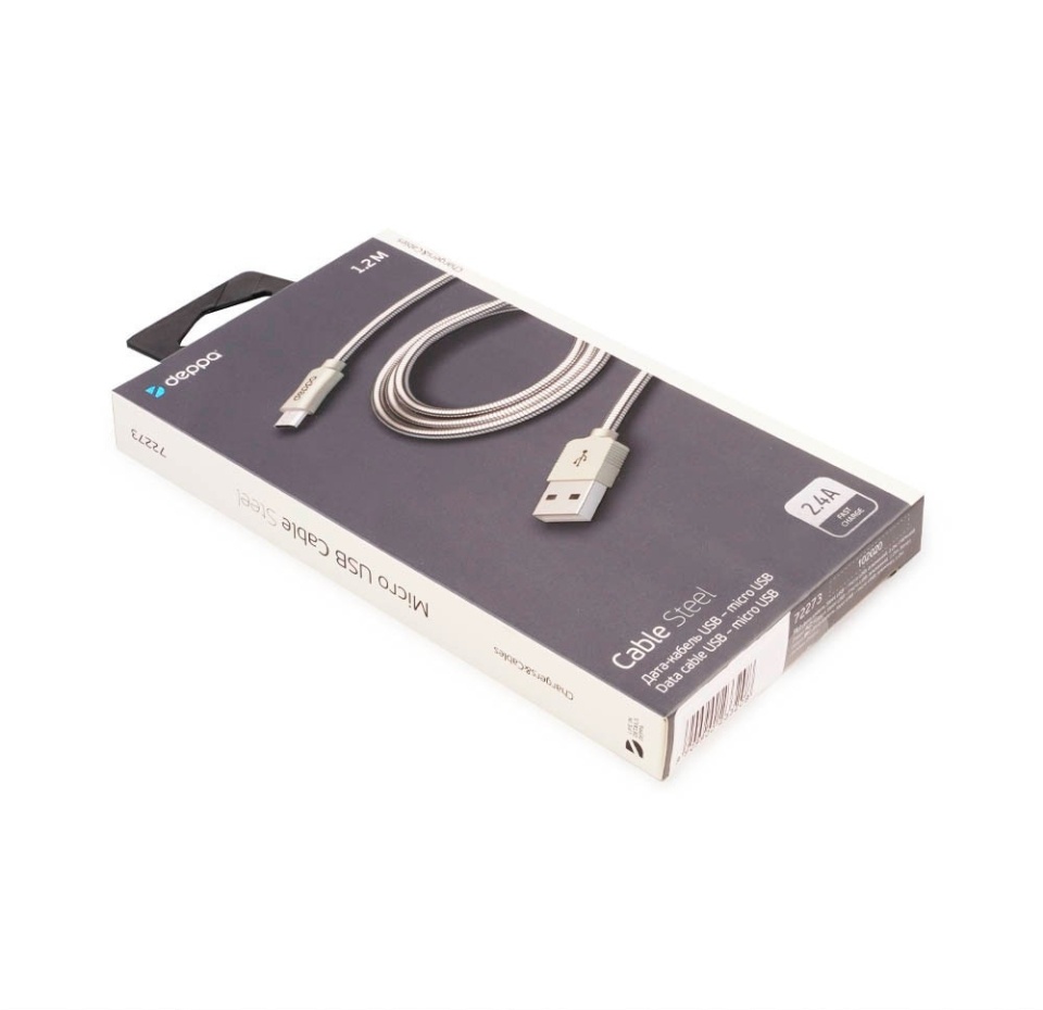 

Кабель для телефона Deppa Metal USB-micro USB 1.2 м