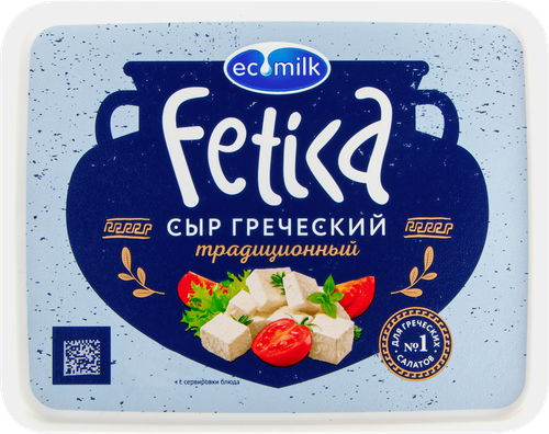 

Сыр мягкий рассольный Экомилк Фетика греческий традиционный 40%, 220 г