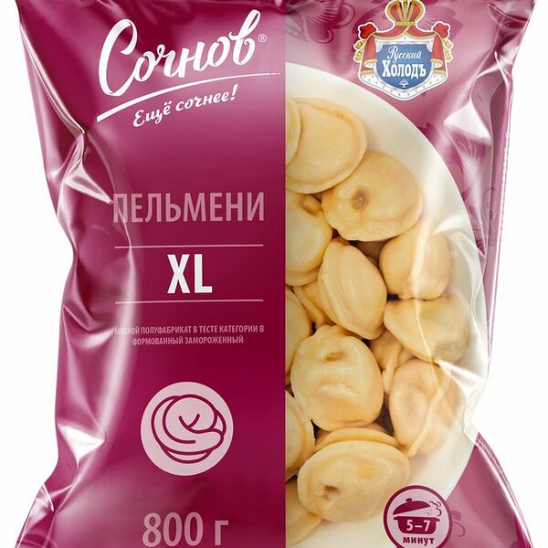 Пельмени Русский Холодъ Сочнов XL 800г