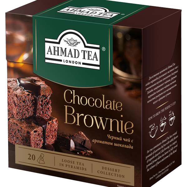 Чай черный Ahmad Tea Chocolate Brownie Шоколадный Брауни 20 пакетиков, 36г