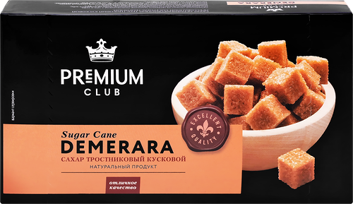 Сахар тростниковый Premium Club кусковой